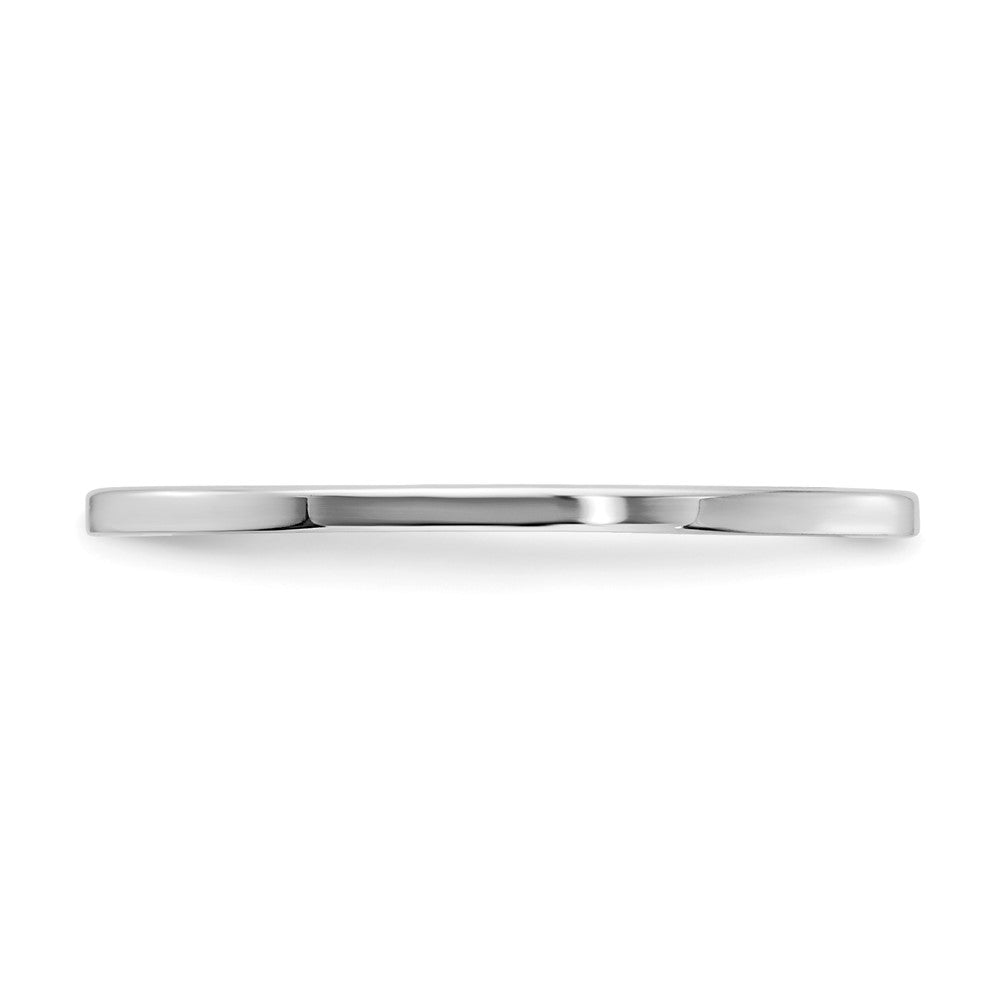 FJC Finejewelers 10 kt White Gold 1.2mm Flat Stackable Band Ring