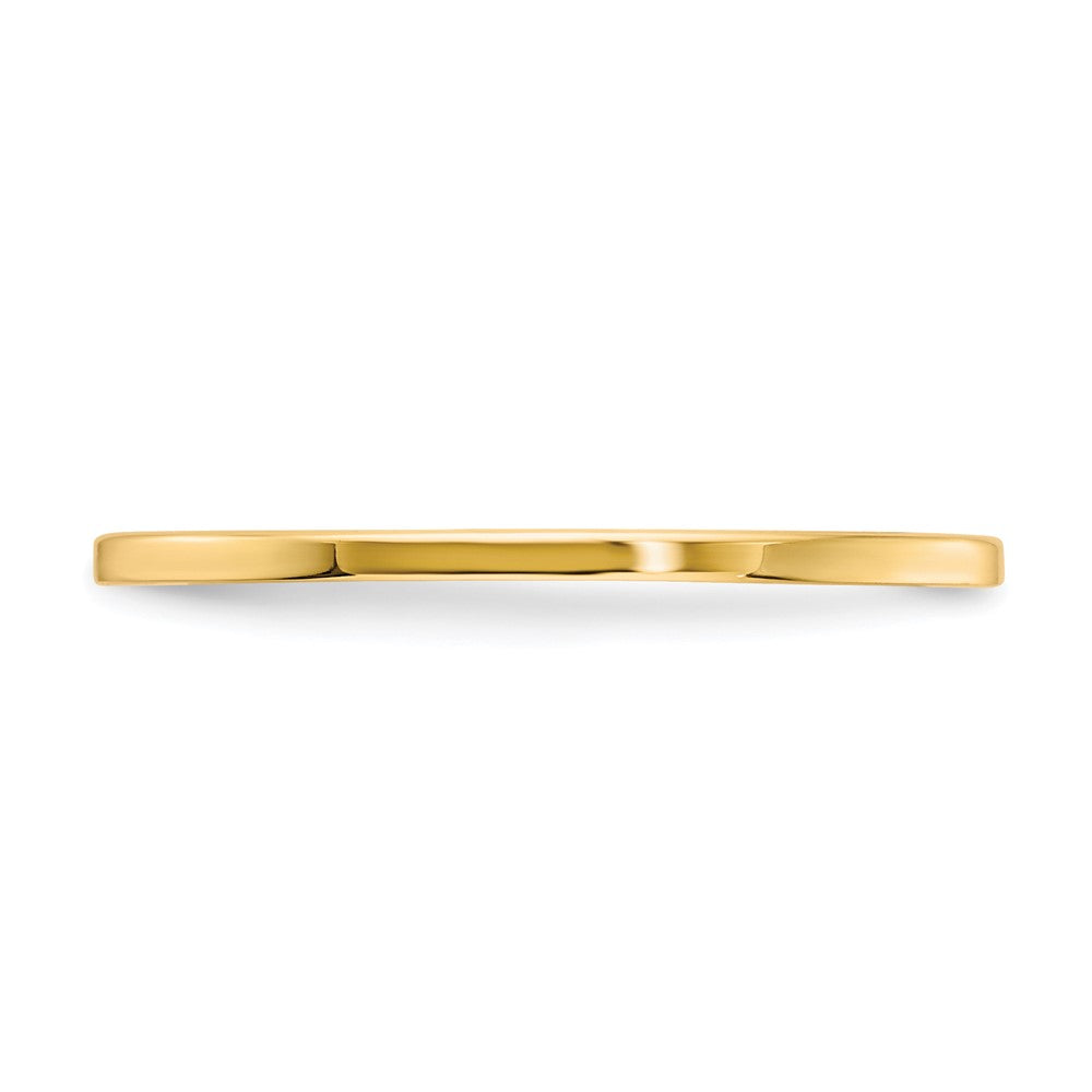 FJC Finejewelers 10 kt Yellow Gold 1.2mm Flat Stackable Band Ring
