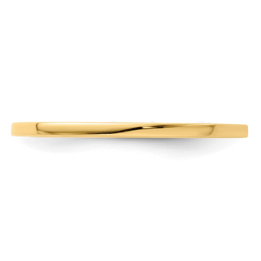 FJC Finejewelers 10 kt Yellow Gold 1.2mm Flat Stackable Band Ring