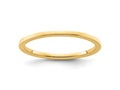 FJC Finejewelers 10 kt Yellow Gold 1.2mm Flat Stackable Band Ring