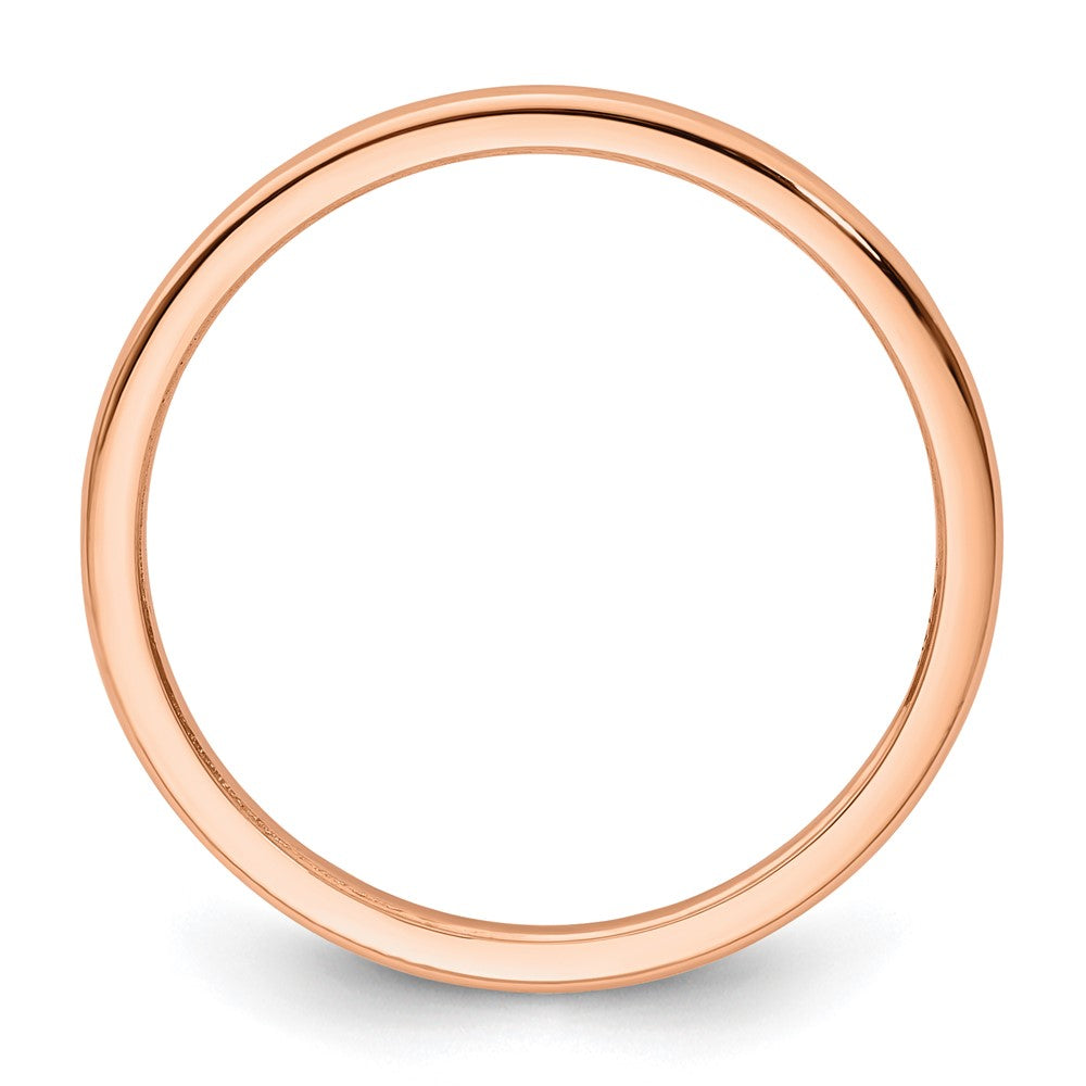 FJC Finejewelers 10 kt Rose Gold 1.2mm Half Round Stackable Band Ring