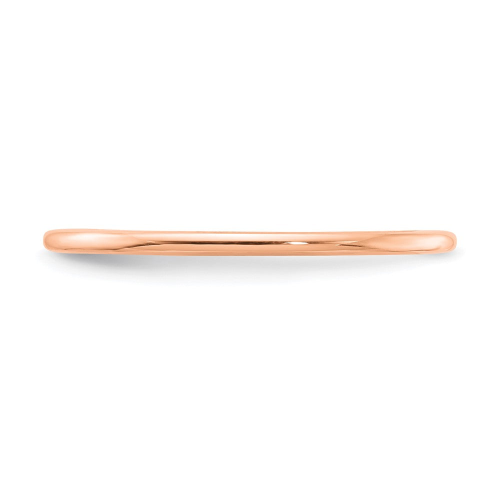FJC Finejewelers 10 kt Rose Gold 1.2mm Half Round Stackable Band Ring