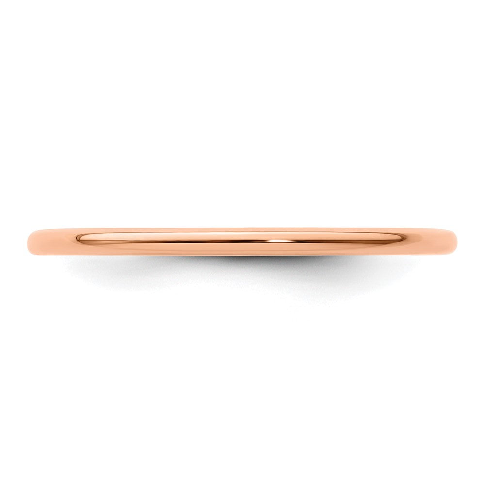 FJC Finejewelers 10 kt Rose Gold 1.2mm Half Round Stackable Band Ring