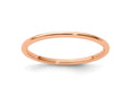 FJC Finejewelers 10 kt Rose Gold 1.2mm Half Round Stackable Band Ring