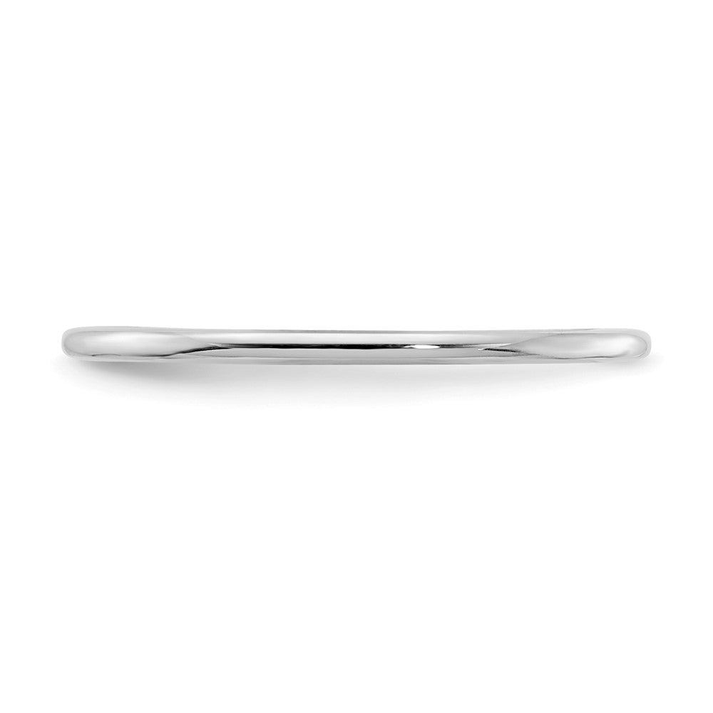 FJC Finejewelers 10 kt White Gold 1.2mm Half Round Stackable Band Ring