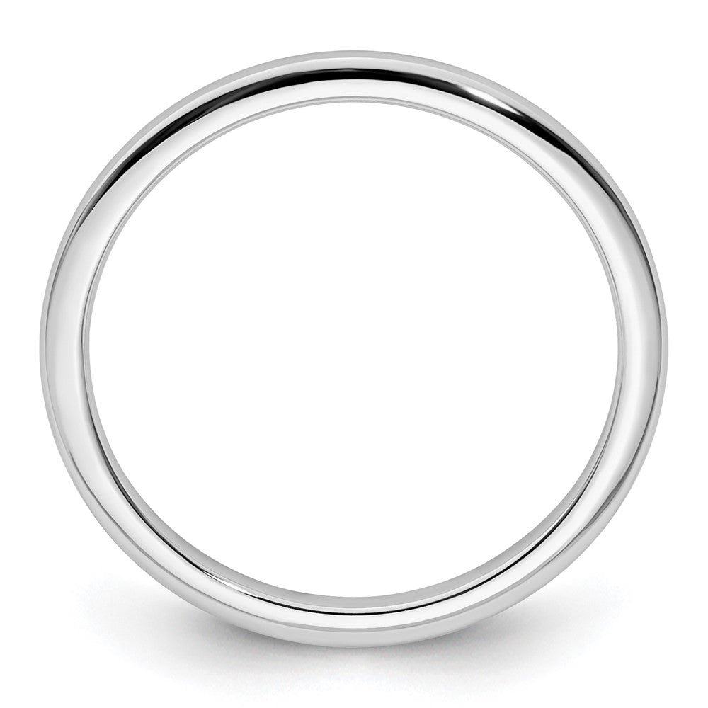 FJC Finejewelers 10 kt White Gold 1.2mm Half Round Stackable Band Ring