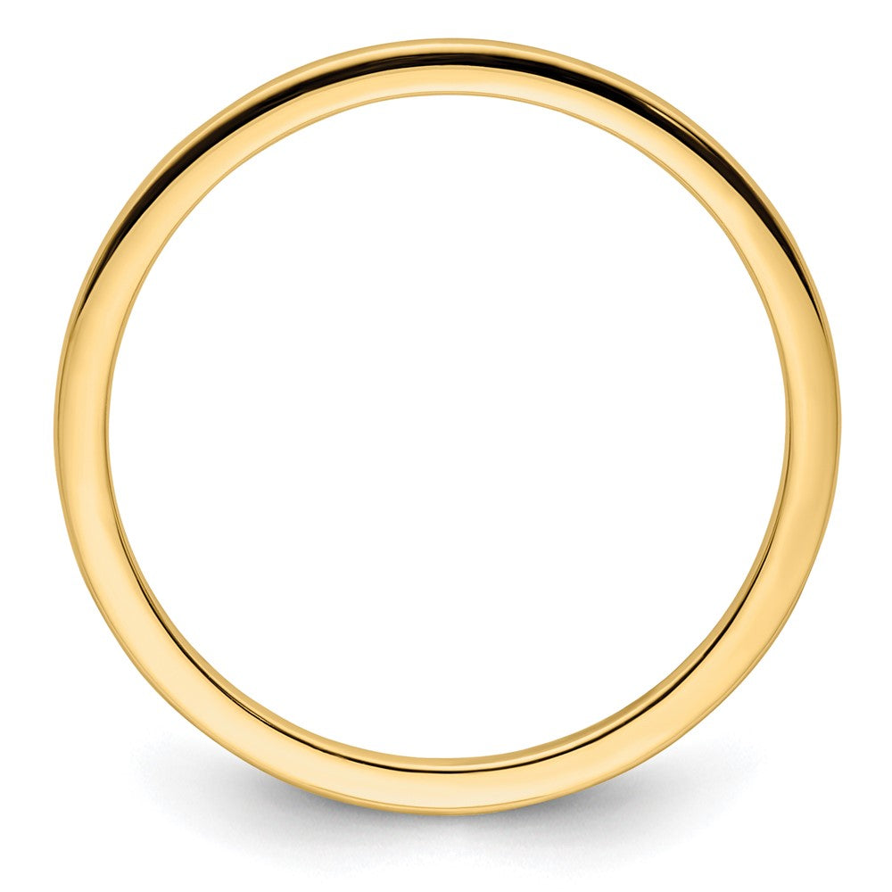 FJC Finejewelers 10 kt Yellow Gold 1.2mm Half Round Stackable Band Ring