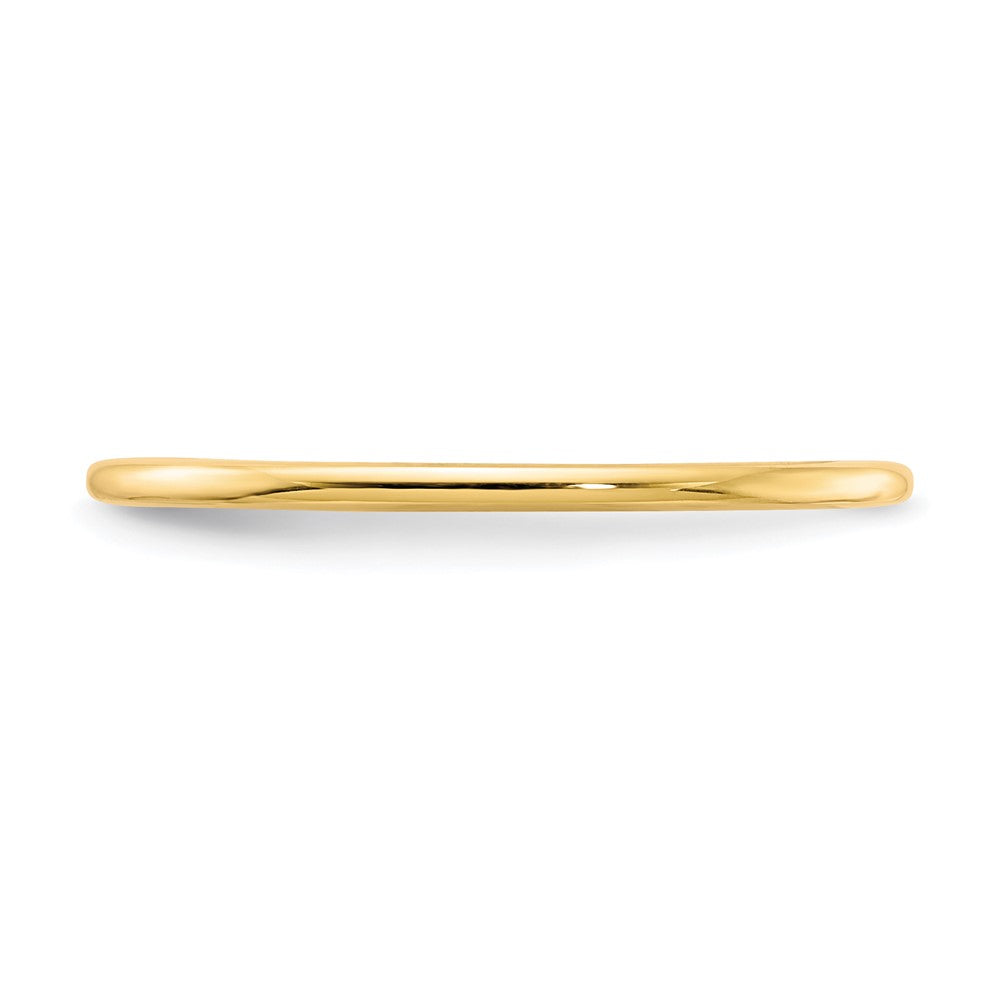 FJC Finejewelers 10 kt Yellow Gold 1.2mm Half Round Stackable Band Ring