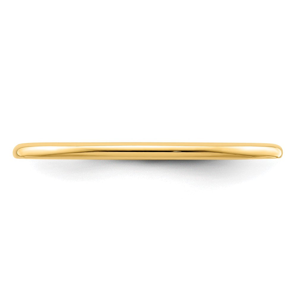 FJC Finejewelers 10 kt Yellow Gold 1.2mm Half Round Stackable Band Ring