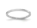 FJC Finejewelers 10 kt White Gold 1.2mm Criss-Cross Pattern Stackable Band Ring