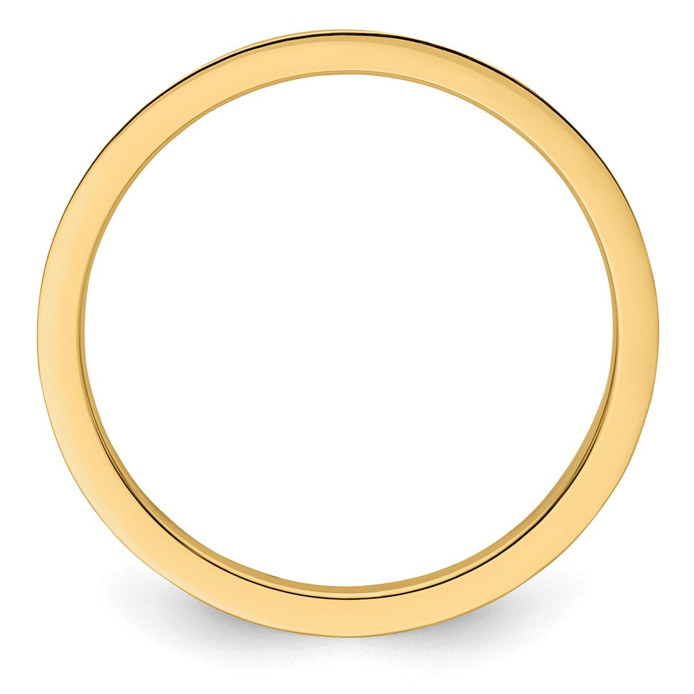 FJC Finejewelers 10 kt Yellow Gold 1.2mm Criss-Cross Pattern Stackable Band Ring