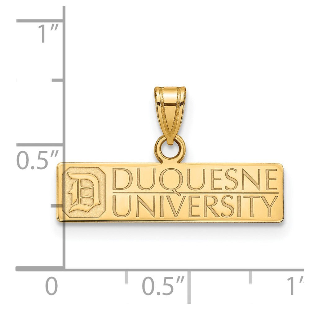 LogoArt 10 kt Yellow Gold Duquesne University Medium Charm 18 x 18 mm
