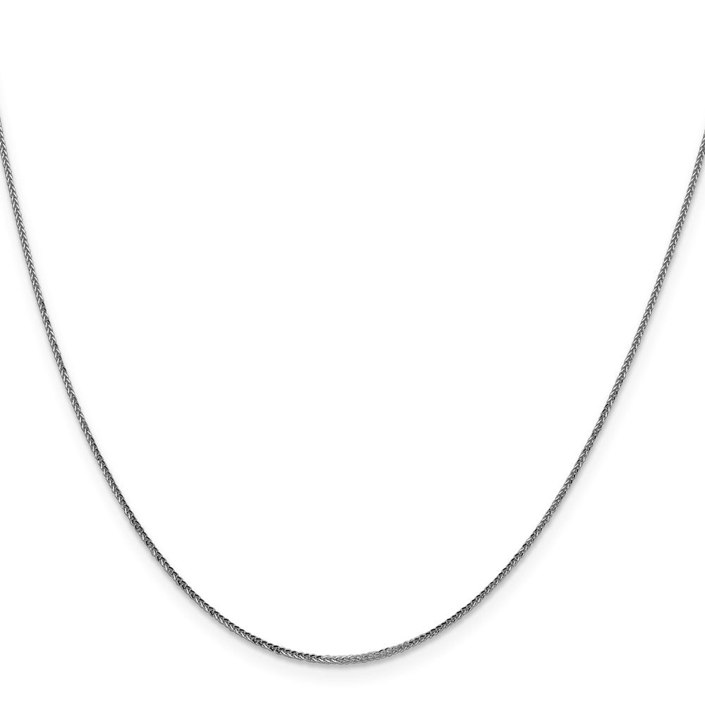 FJC Finejewelers 14 kt White Gold Spiga Bright Cut Quadra Wheat Chain 22 Inches x 0.8 mm