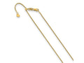 FJC Finejewelers 14 kt Yellow Gold Spiga Adjustable 1mm Wheat Chain 26 Inches x 1.35 mm