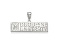 LogoArt 14 kt White Gold Duquesne University Large Charm 24 x 27 mm