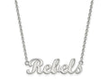 LogoArt 14 kt White Gold University of Mississippi Small Pendant