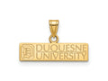 LogoArt 14 kt Yellow Gold Duquesne University Medium Charm 18 mm
