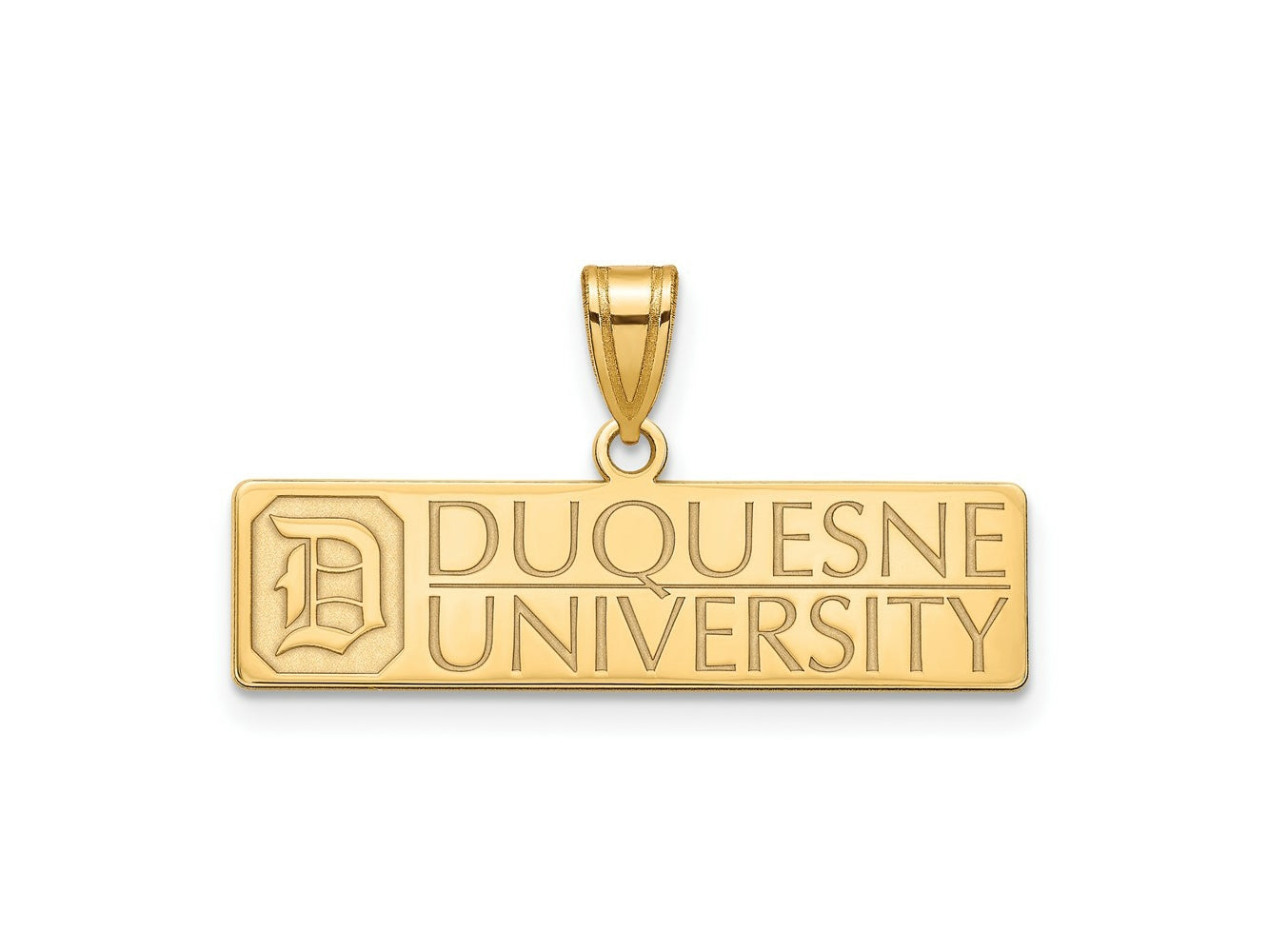 LogoArt 14 kt Yellow Gold Duquesne University Large Charm 24 x 27 mm