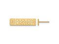 LogoArt 14 kt Yellow Gold Duquesne University Small Post Earrings 12 x 18 mm