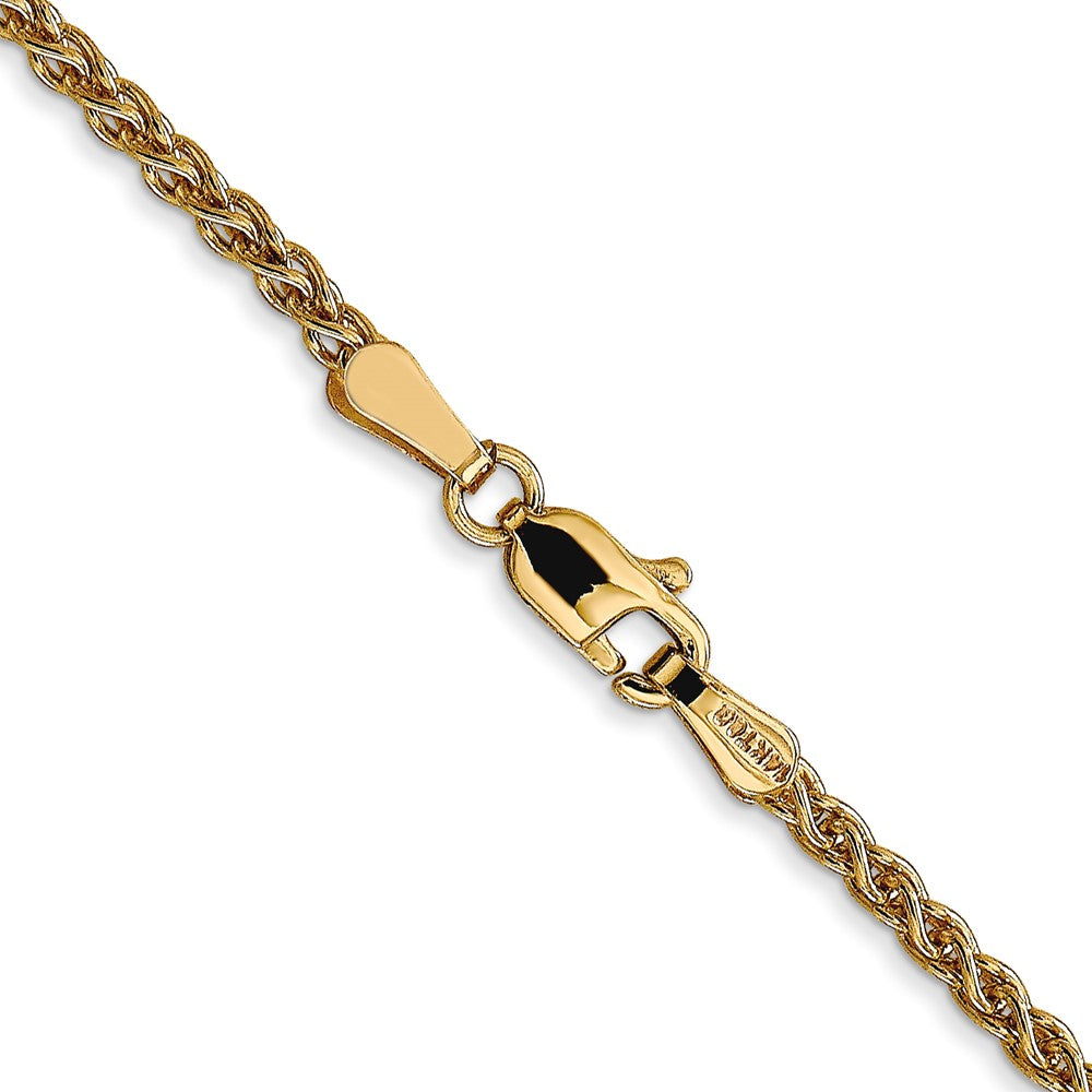 FJC Finejewelers 14 kt Yellow Gold Spiga (Wheat) Chain 22 Inches x 2.1 mm