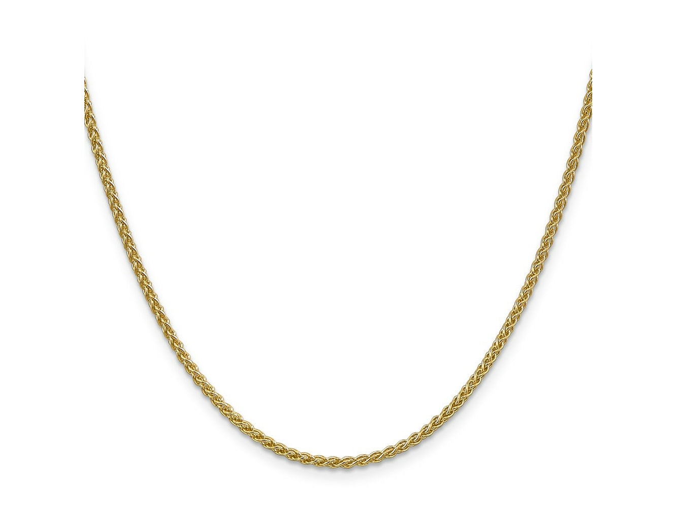 FJC Finejewelers 14 kt Yellow Gold Spiga (Wheat) Chain 30 Inches x 2.1 mm