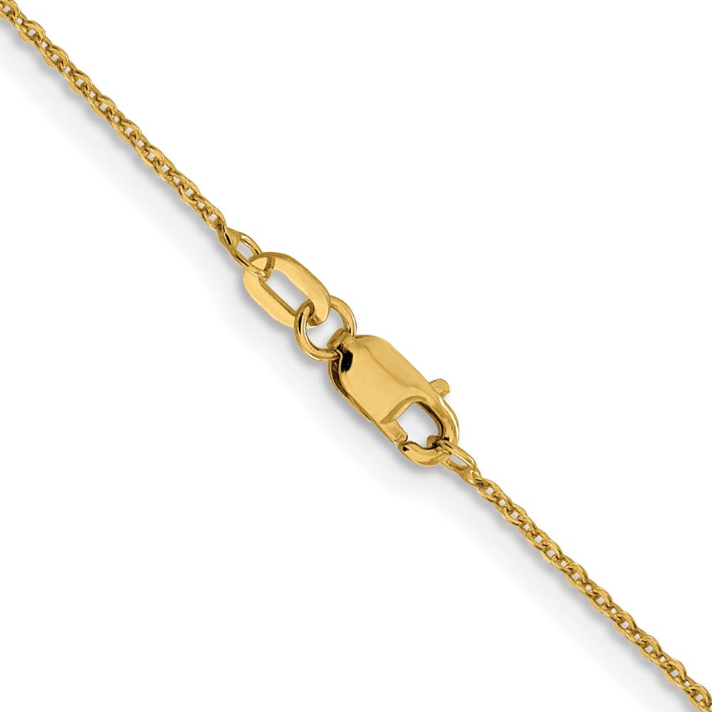 FJC Finejewelers 10 kt Yellow Gold Flat Cable Chain 24 Inches x 1.1 mm
