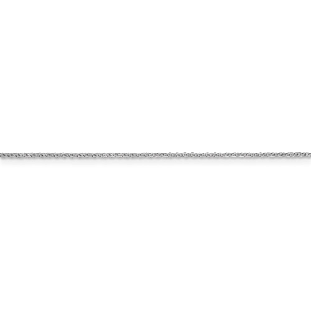 FJC Finejewelers 10 kt White Gold Flat Cable Chain 24 Inches x 1.1 mm