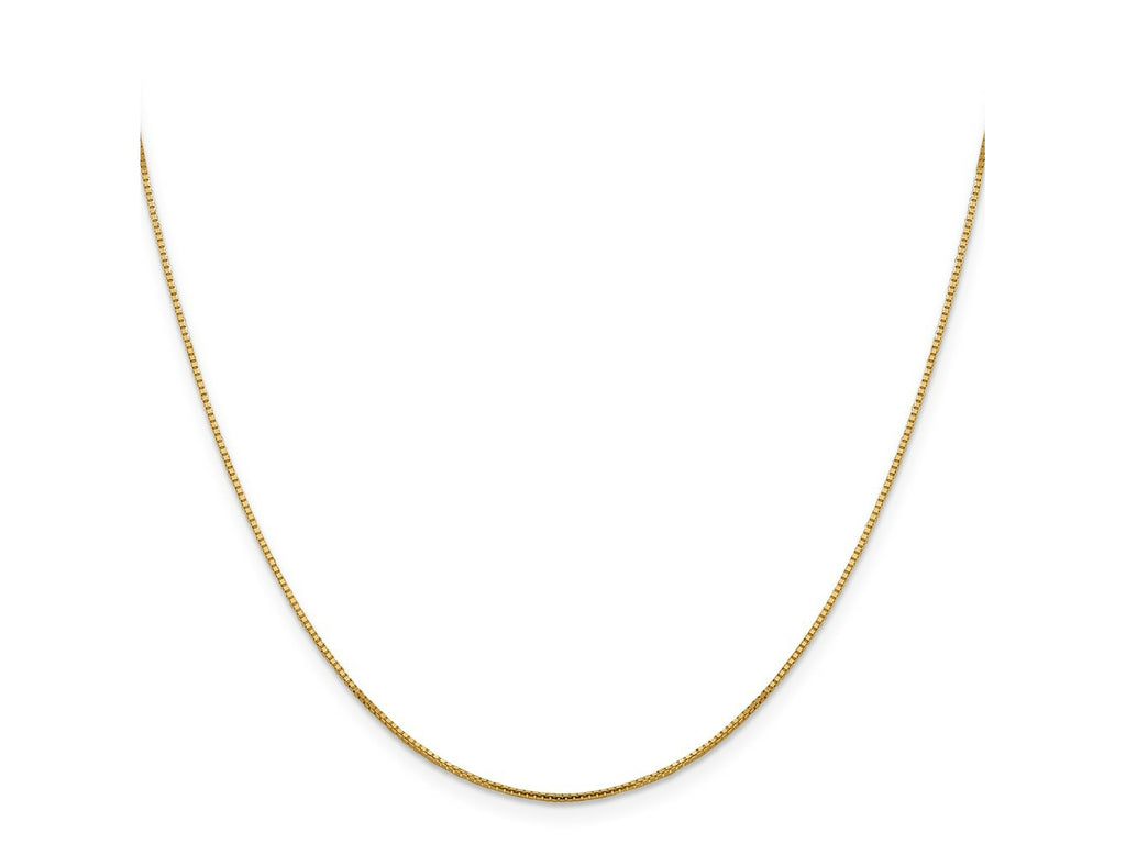FJC Finejewelers 10 kt Yellow Gold Sparkle Octagonal Box Chain 16 Inches x 0.95 mm