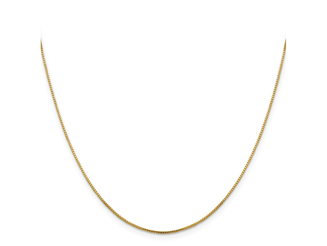 FJC Finejewelers 10 kt Yellow Gold Sparkle Octagonal Box Chain 16 Inches x 0.95 mm