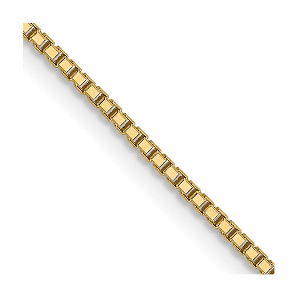 FJC Finejewelers 10 kt Yellow Gold Sparkle Octagonal Box Chain 20 Inches x 0.95 mm