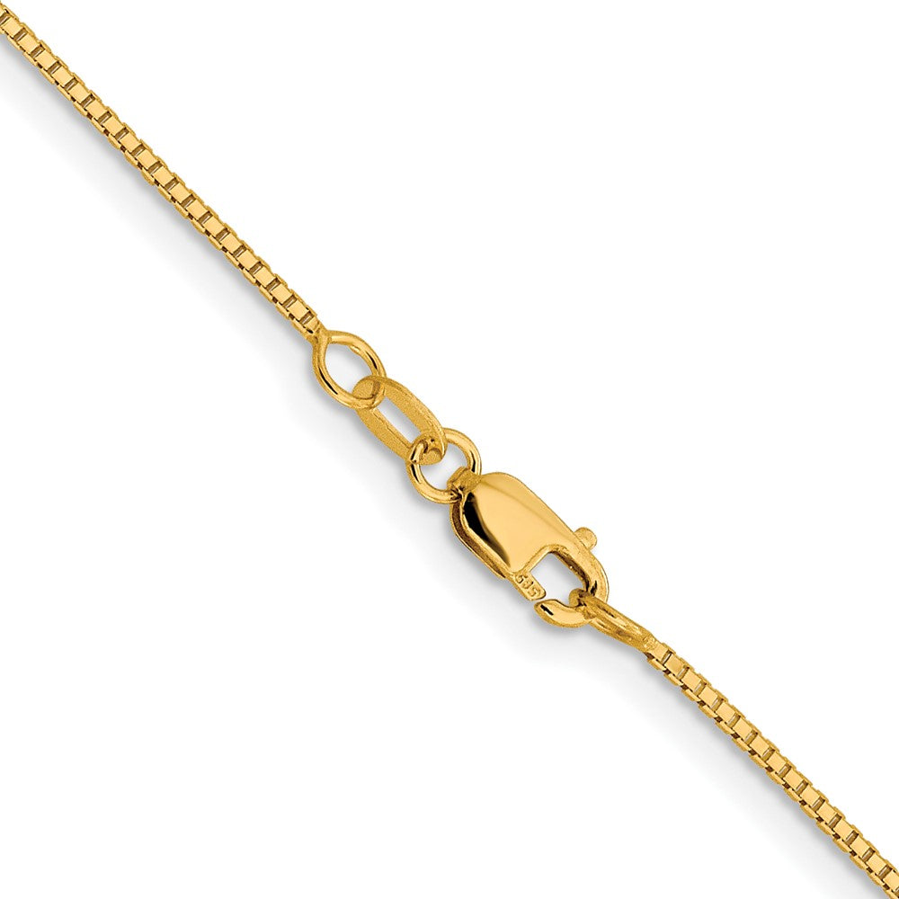 FJC Finejewelers 10 kt Yellow Gold Sparkle Octagonal Box Chain 20 Inches x 0.95 mm