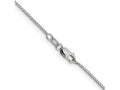 FJC Finejewelers 10 kt White Gold Sparkle Octagonal Box Chain 18 Inches x 0.95 mm