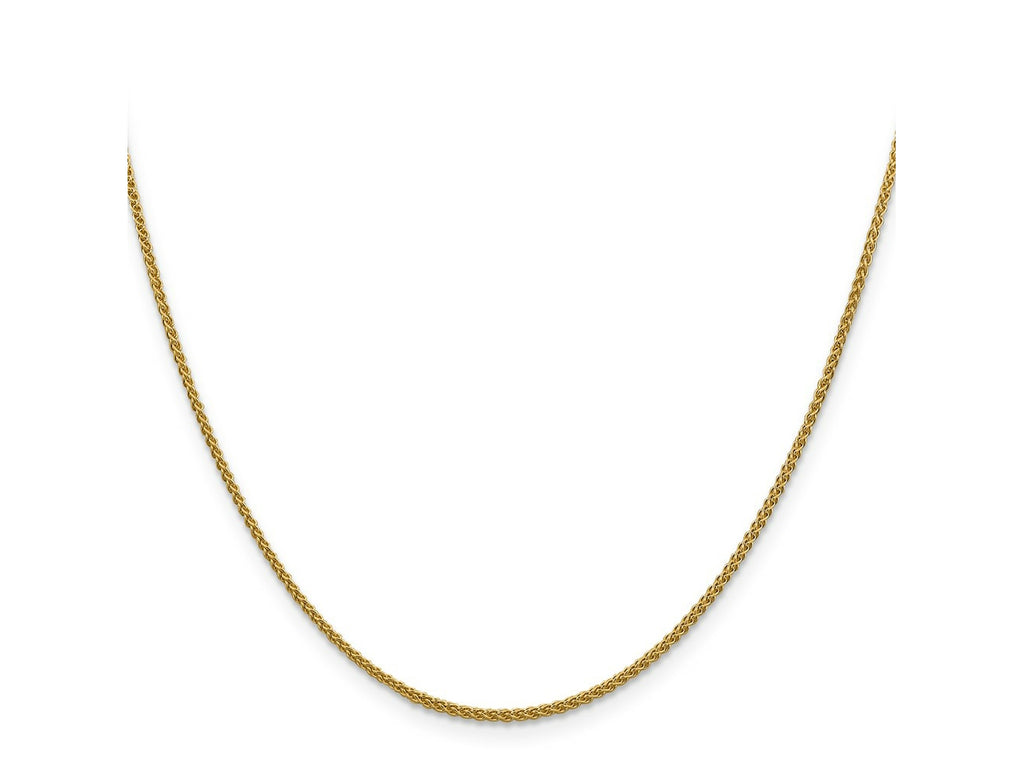 FJC Finejewelers 14 kt Yellow Gold Spiga (Wheat) Chain 22 Inches x 1.5 mm