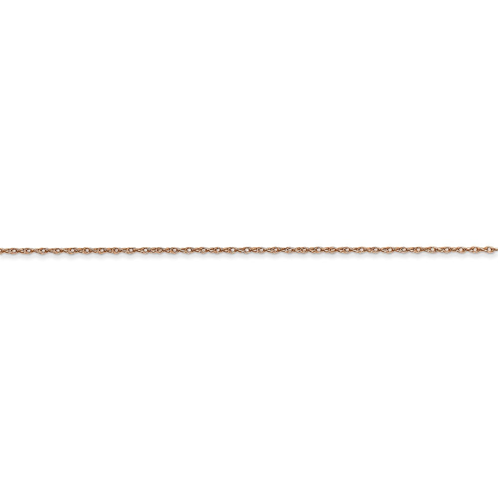 FJC Finejewelers 14 kt Rose Gold Carded Cable Rope Chain 13 Inches x 0.5 mm