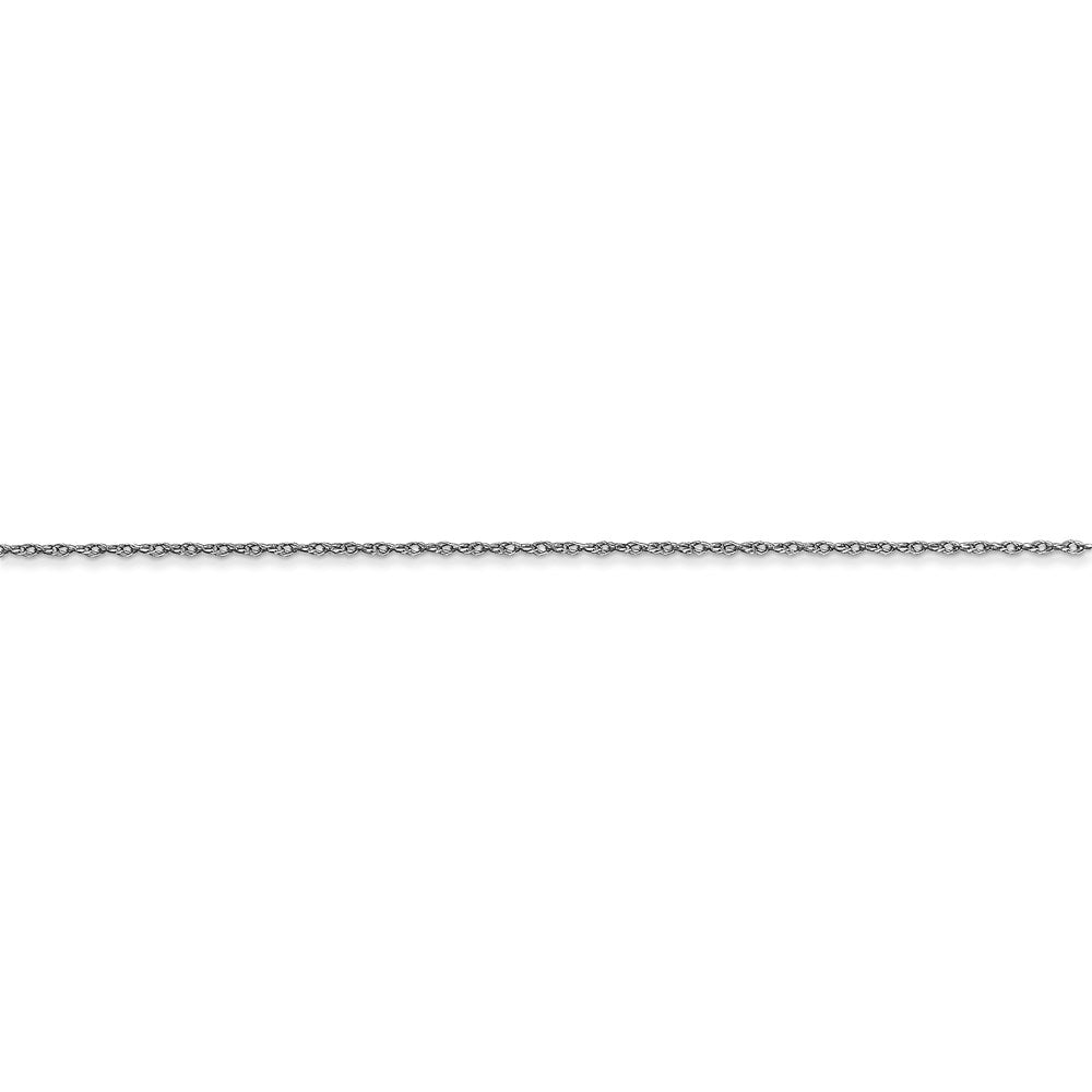 FJC Finejewelers 14 kt White Gold Carded Cable Rope Chain 22 Inches x 0.5 mm