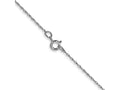 FJC Finejewelers 14 kt White Gold Carded Cable Rope Chain 22 Inches x 0.5 mm