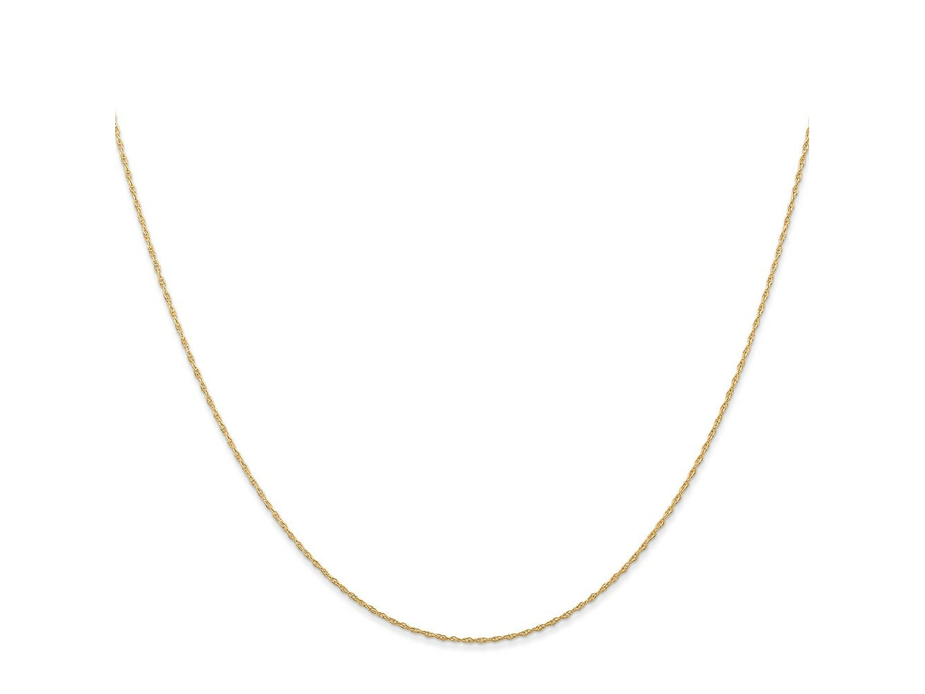 FJC Finejewelers 14 kt Yellow Gold .5 mm Carded Cable Rope Chain 22 Inches x 0.5 mm