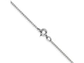 FJC Finejewelers 14 kt White Gold White Carded Curb Chain 13 Inches x 0.42 mm