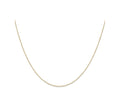 FJC Finejewelers 14 kt Yellow Gold .42 mm Carded Curb Chain 13 Inches x 0.42 mm
