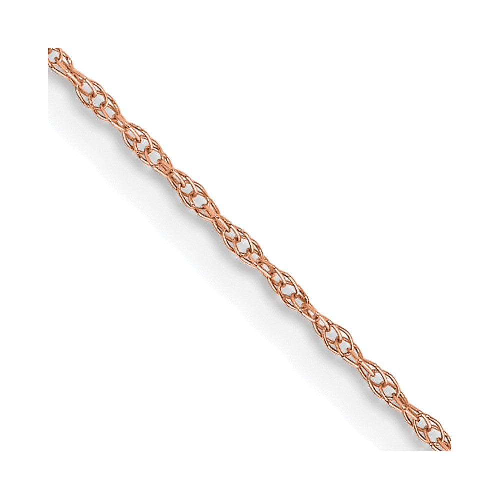 FJC Finejewelers 14 kt Rose Gold Carded Cable Rope Chain 16 Inches x 0.6 mm