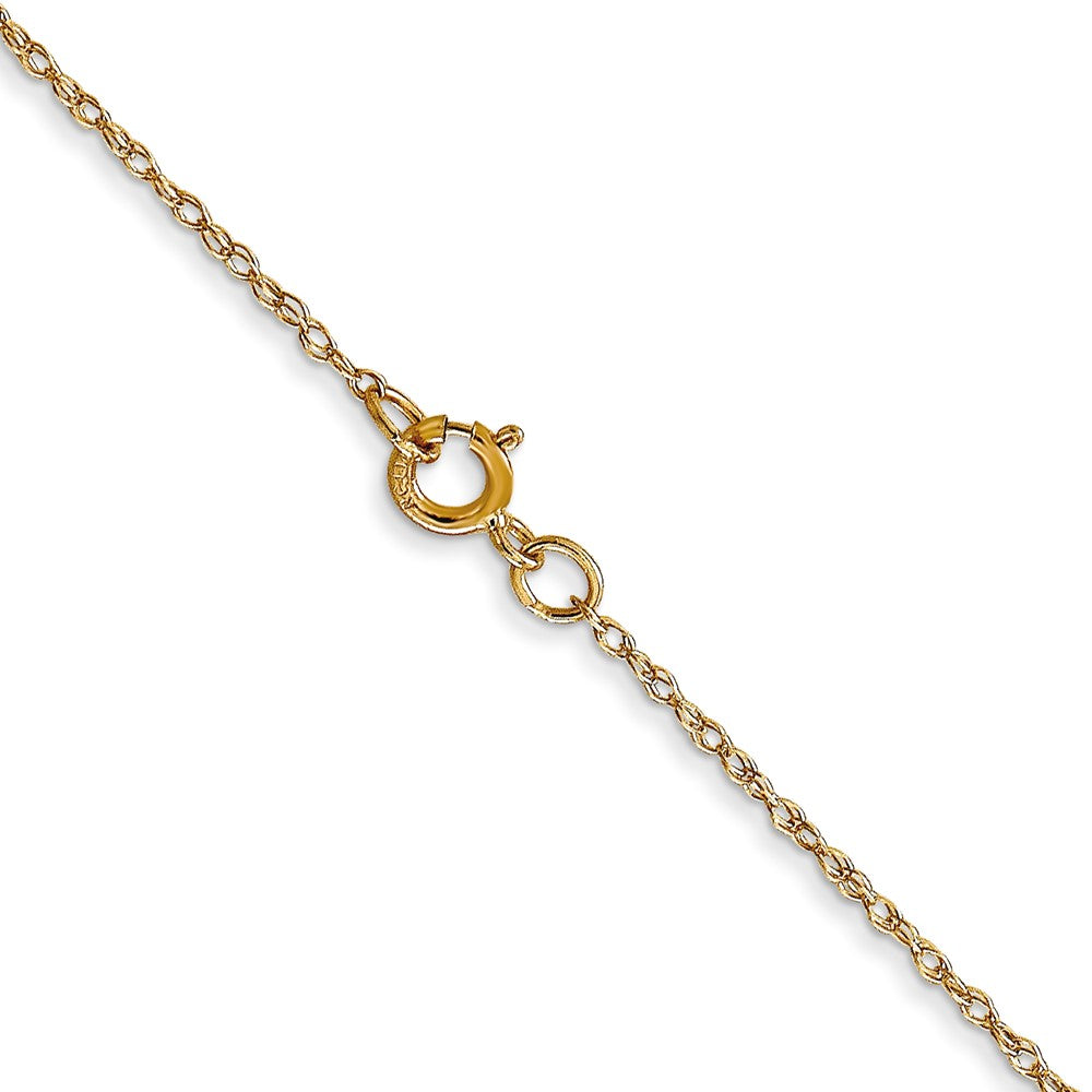 FJC Finejewelers 14 kt Yellow Gold mm Carded Cable Rope Chain 13 Inches x 0.6 mm