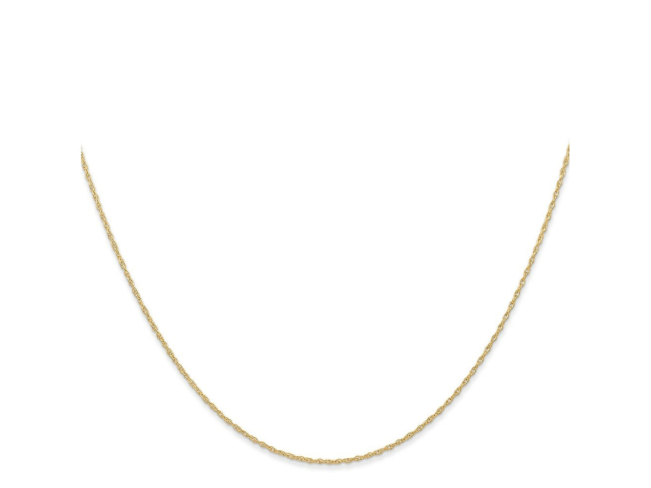 FJC Finejewelers 14 kt Yellow Gold .6 mm Carded Cable Rope Chain 22 Inches x 0.6 mm