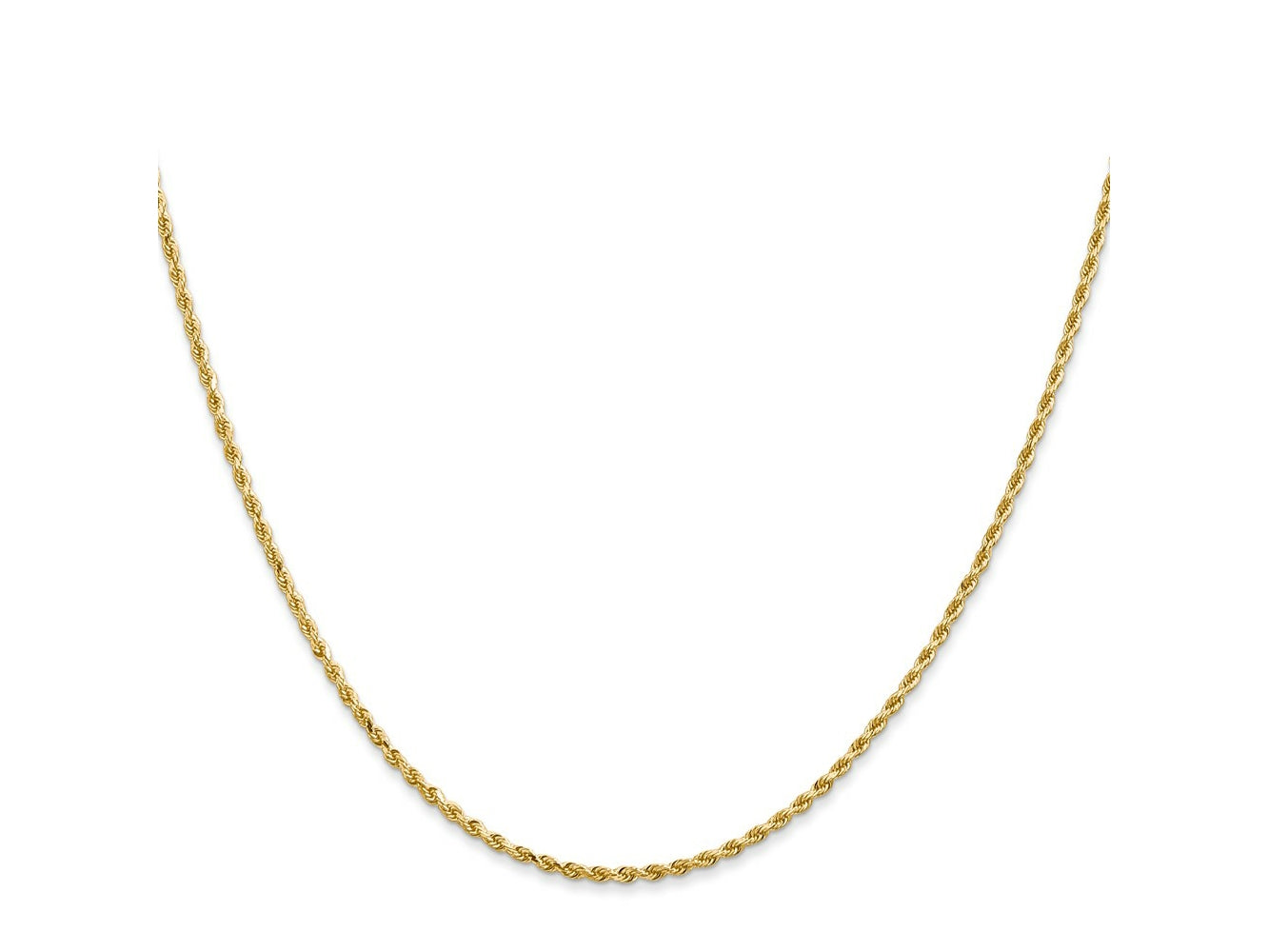 FJC Finejewelers 14 kt Yellow Gold Bright Cut Quadruple Rope Chain 26 Inches x 1.3 mm