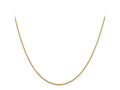 FJC Finejewelers 14 kt Yellow Gold Bright Cut Twisted Box Chain 18 Inches x 0.9 mm