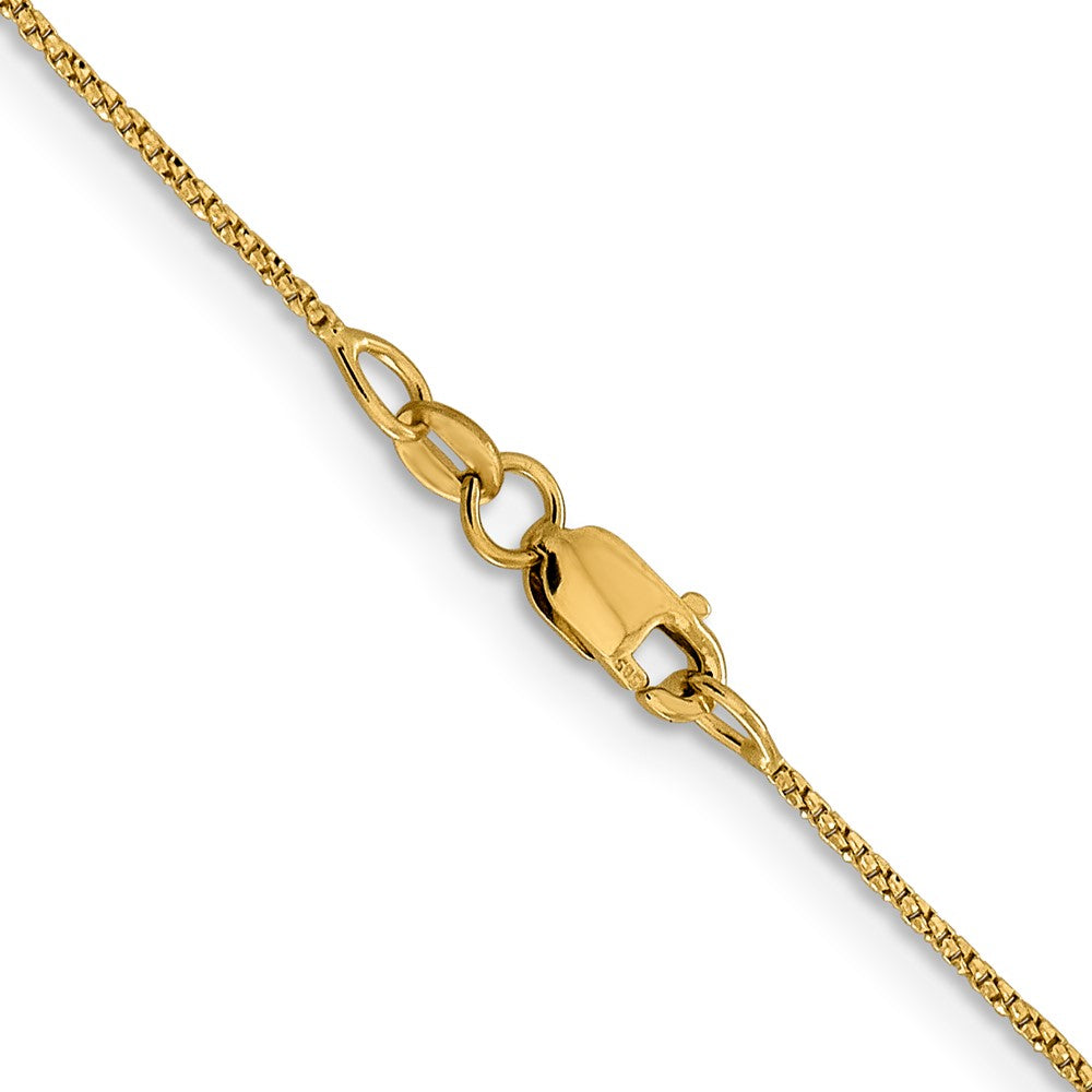FJC Finejewelers 14 kt Yellow Gold Bright Cut Twisted Box Chain 20 Inches x 0.9 mm
