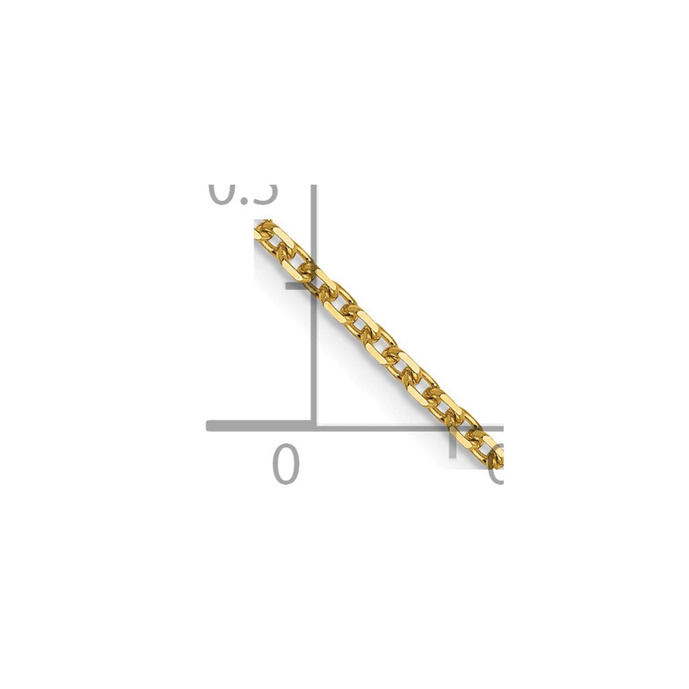 FJC Finejewelers 14 kt Yellow Gold Bright Cut Rolo Chain 20 Inches x 1.5 mm