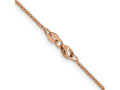 FJC Finejewelers 14 kt Rose Gold Bright Cut Open Franco Chain 18 Inches x 0.95 mm