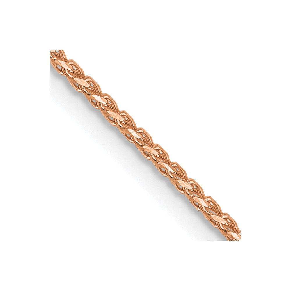 FJC Finejewelers 14 kt Rose Gold Bright Cut Open Franco Chain 20 Inches x 0.95 mm