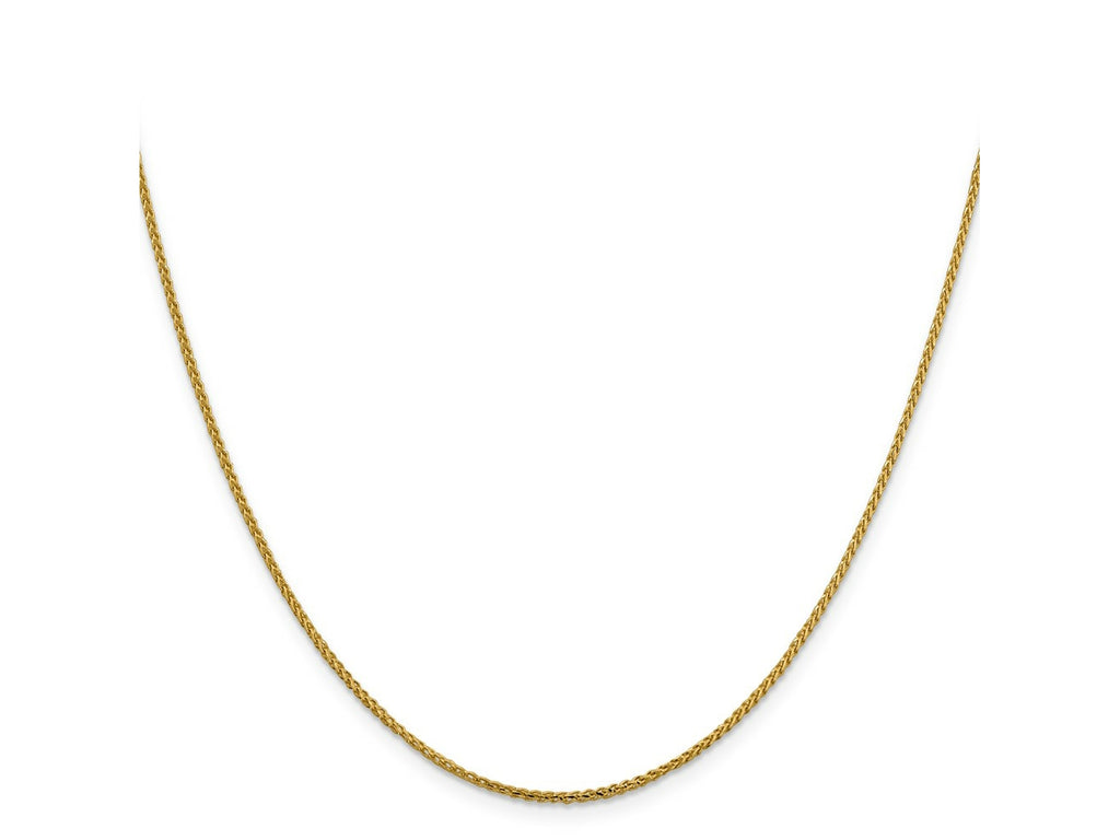 FJC Finejewelers 14 kt Yellow Gold Bright Cut Open Franco Chain 18 Inches x 1.4 mm
