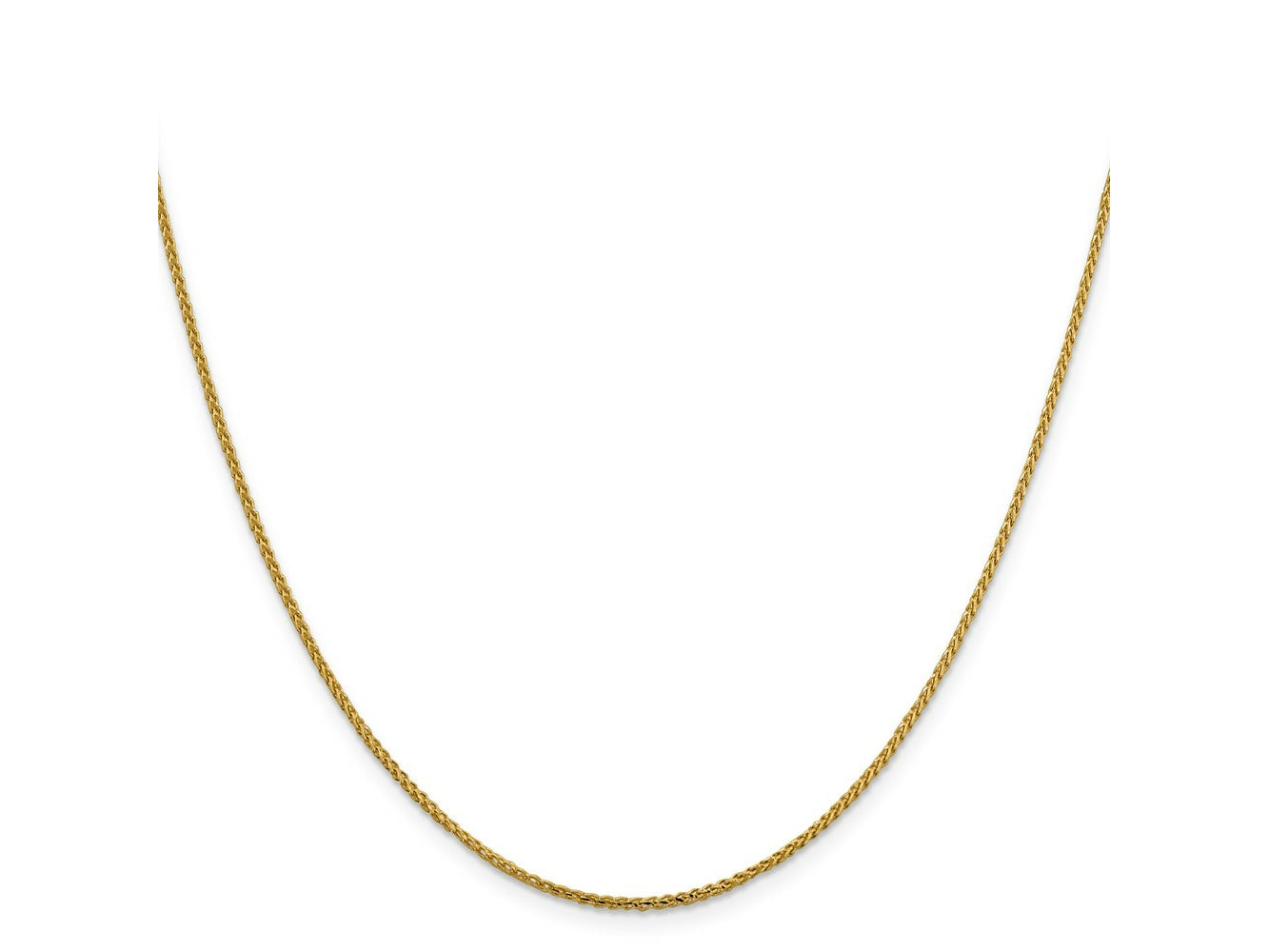 FJC Finejewelers 14 kt Yellow Gold Bright Cut Open Franco Chain 20 Inches x 1.4 mm